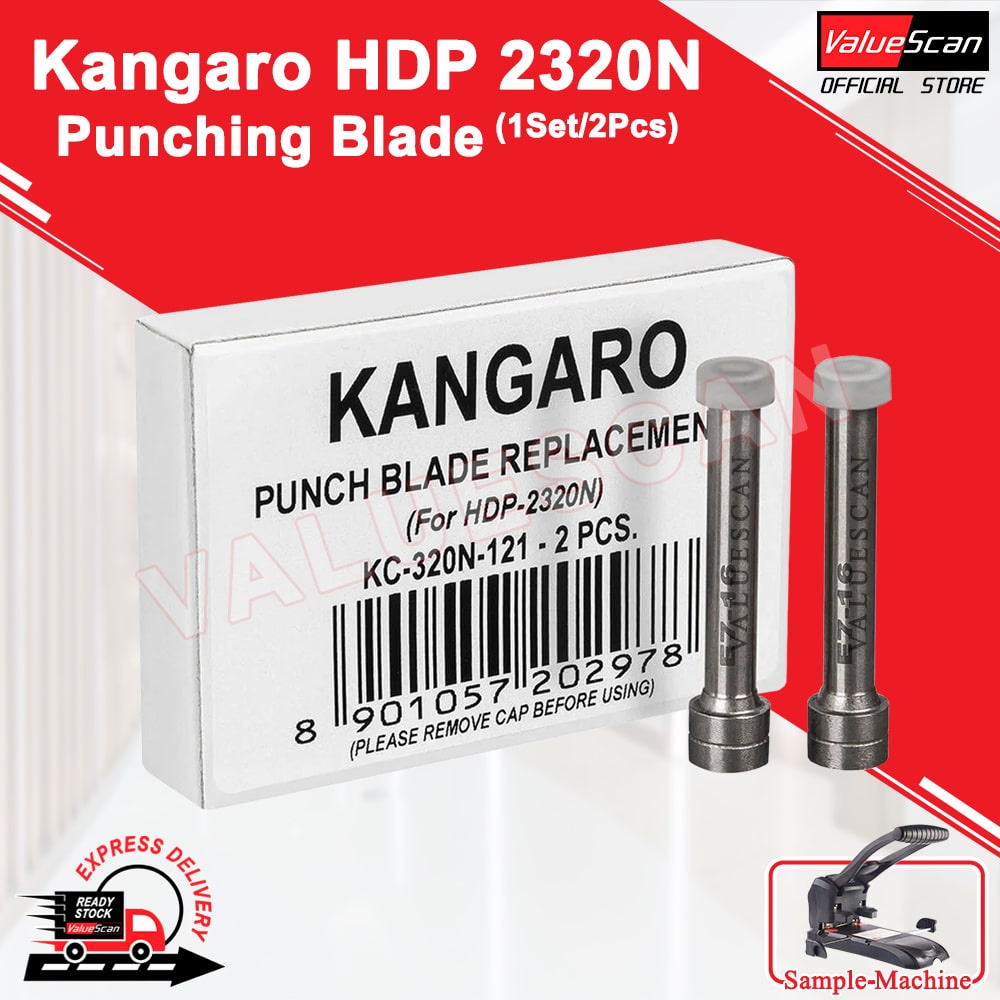 Kangaro HDP 2320N Heavy Duty Puncher 6mm Blade 1 Set 2 Pcs Shopee