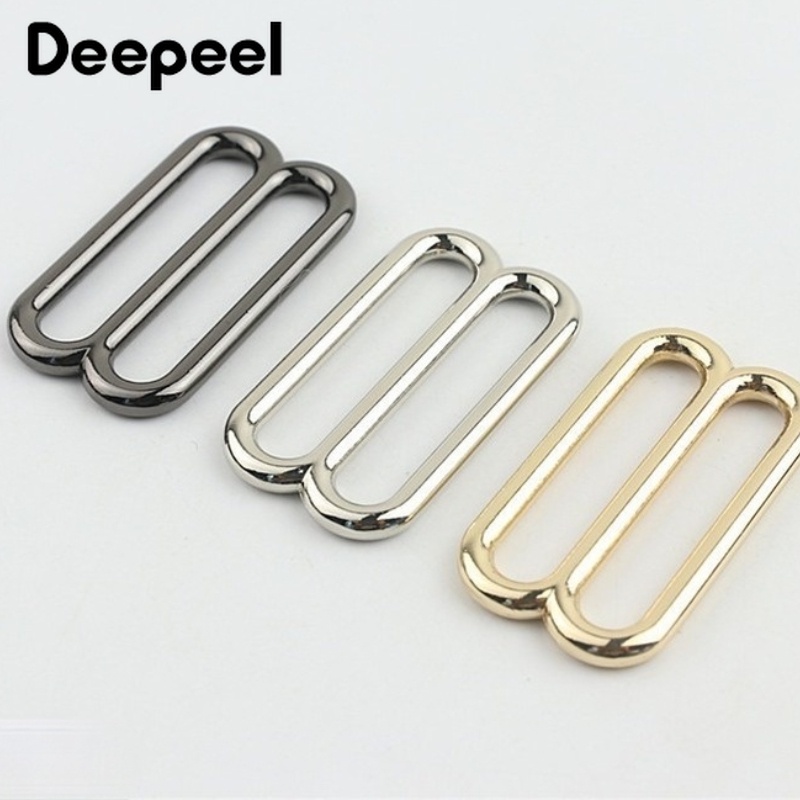 10Pcs 20 50mm Metal Tri Glide Slider Buckle Adjust Bra Bag Strap Hook