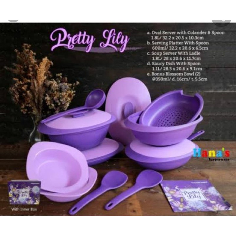 Hot ItemTupperware Pretty Lily Set Shopee Malaysia