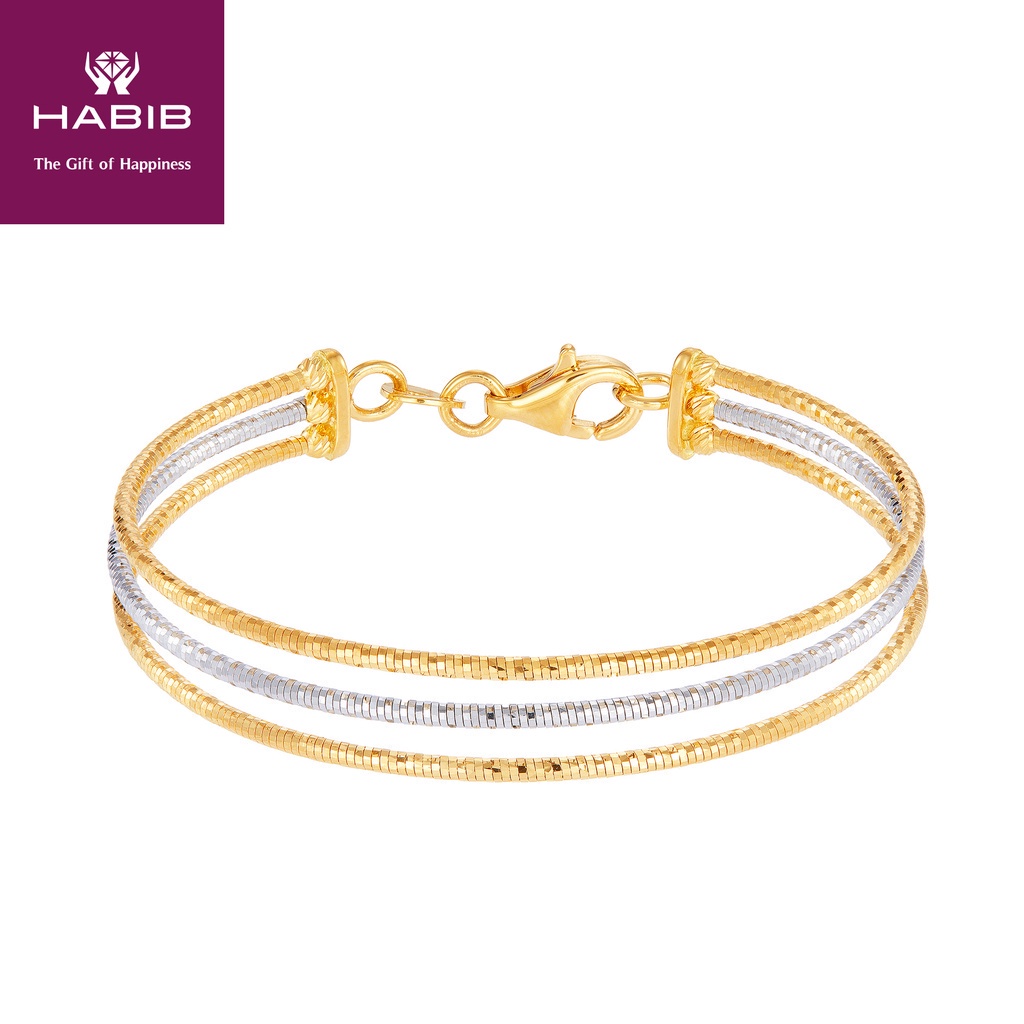 Habib Oro Italia Yellow And White Gold Bracelet For Baby