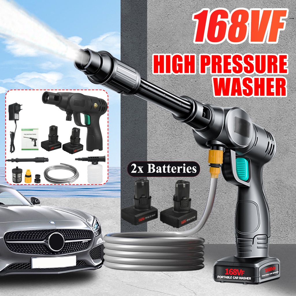 Cordless Water Jet Portable Car Wash High Pressure Spray Electric Water