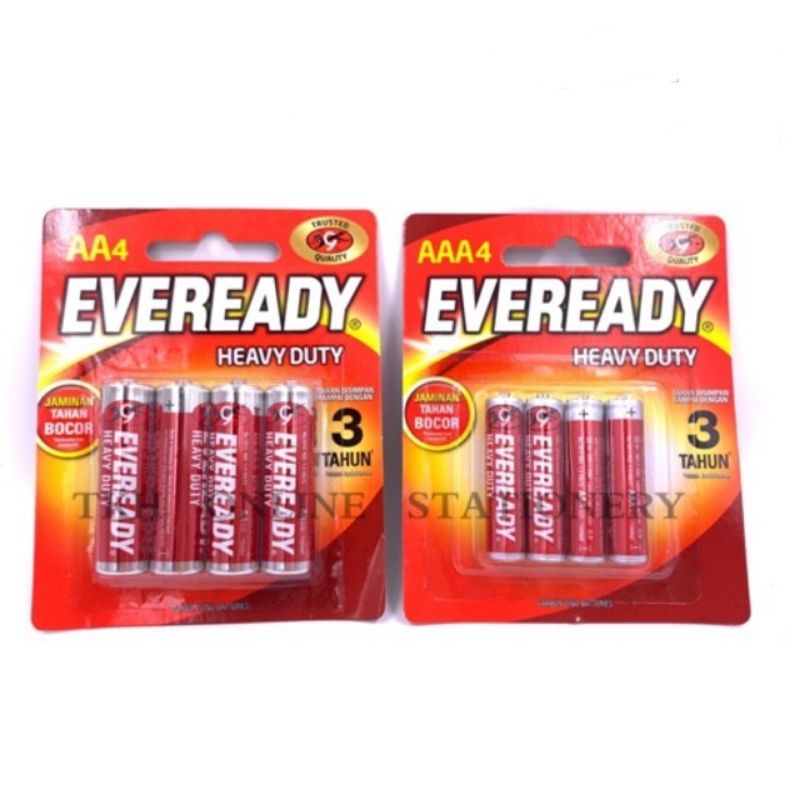 Eveready Heavy Duty Battery Aa Aaa Shopee Malaysia