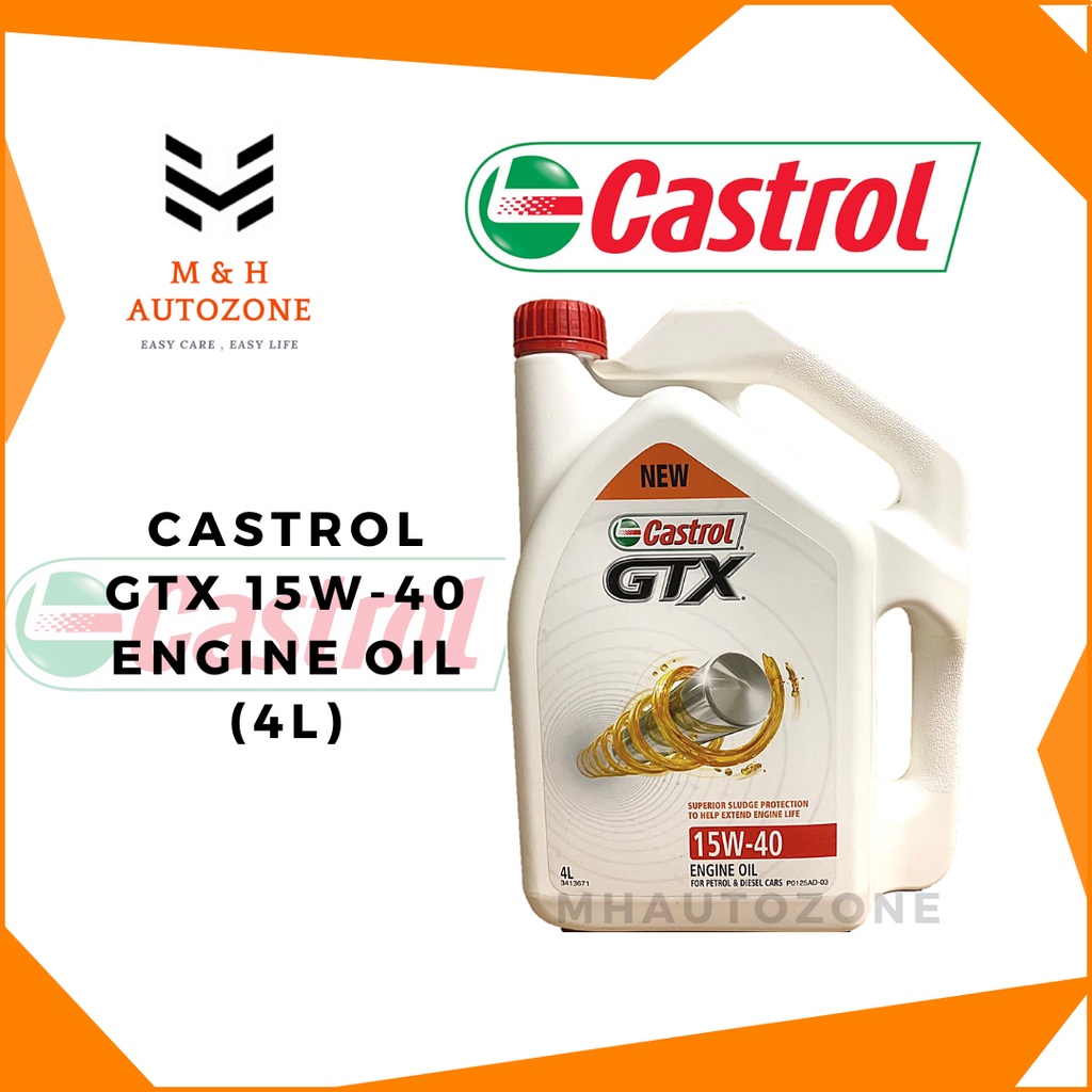 Castrol Gtx W Engine Oil L Shopee Malaysia