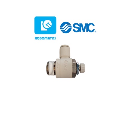 SMC Speed Controller With Single Action Fitting Elbow Type Universal