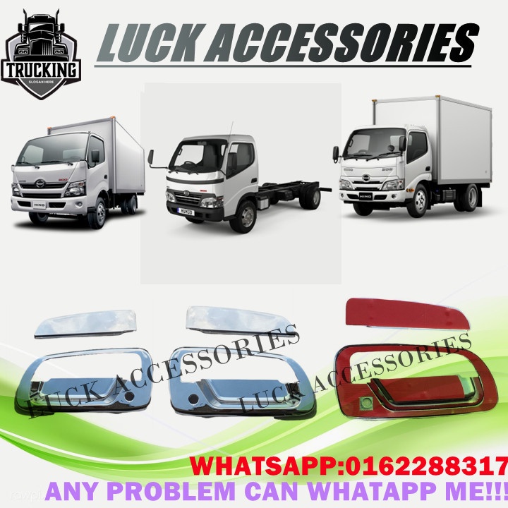 Hino Dutro Door Outer Handle Chrome Cover Set Shopee Malaysia