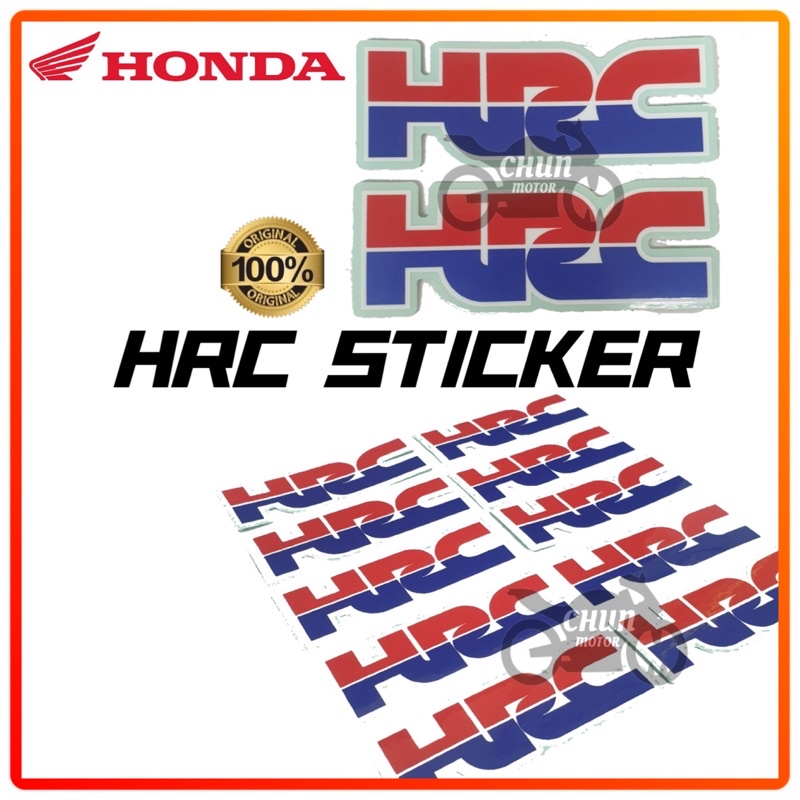 Honda Hrc Sticker Motorcycle Hrc Team Sticker Honda Repsol Sticker