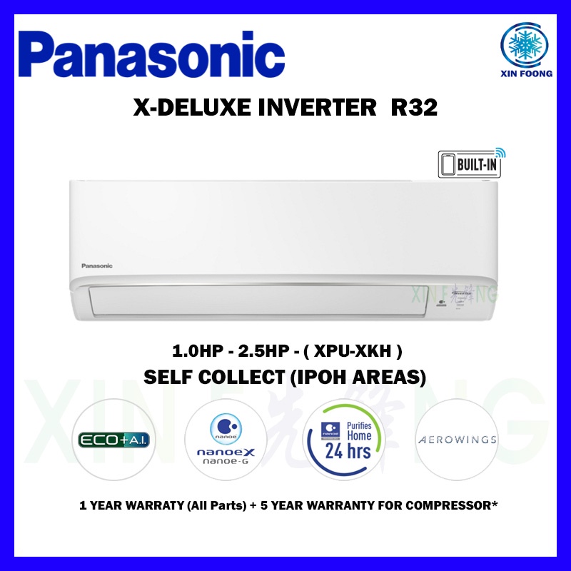 Panasonic X Deluxe Inverter Cs Xpu Xkh Hp Hp Hp Hp Aircond