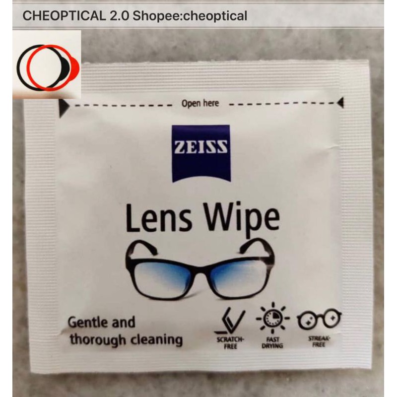 Zeiss Lens Cleaning Wipes Alcohol Pcs Suitable For Spectacles