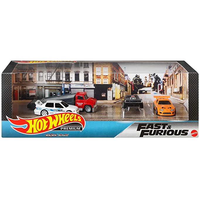 Hot Wheels Premium Collector Set Fast And Furious Garage Box Set NEW