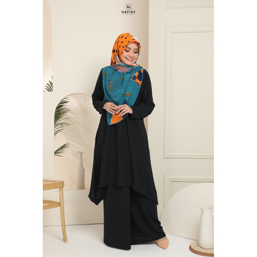 Elhafidz Jameela Ironless Kurung Plain Ironless Wudhu Friendly Nursing