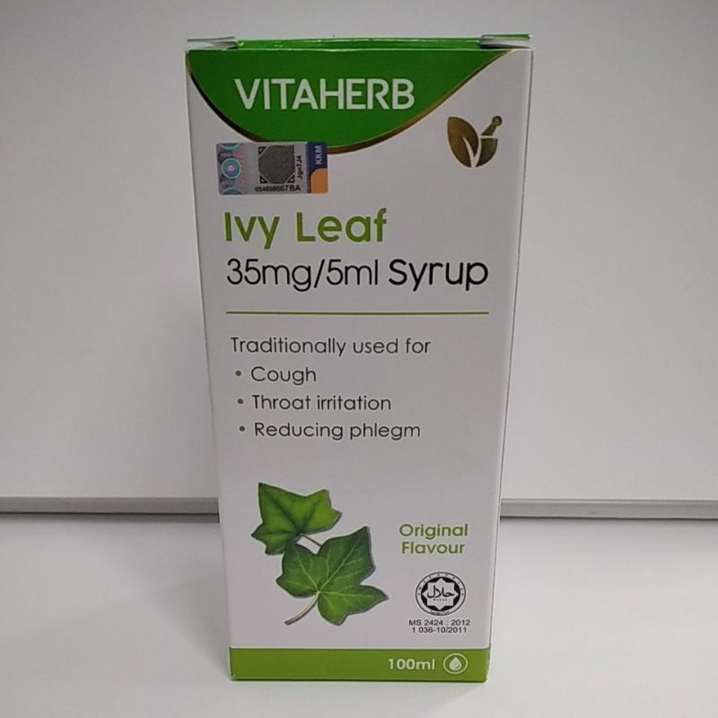 Vitaherb Ivy Leaf Syrup Original Flavour 100mL Shopee Malaysia