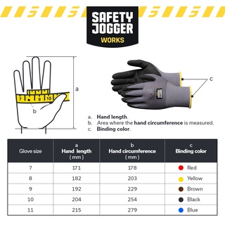 HAND PROTECTION SAFETY JOGGER SAFETY GLOVE FOR WORK WEAR ALLFLEX