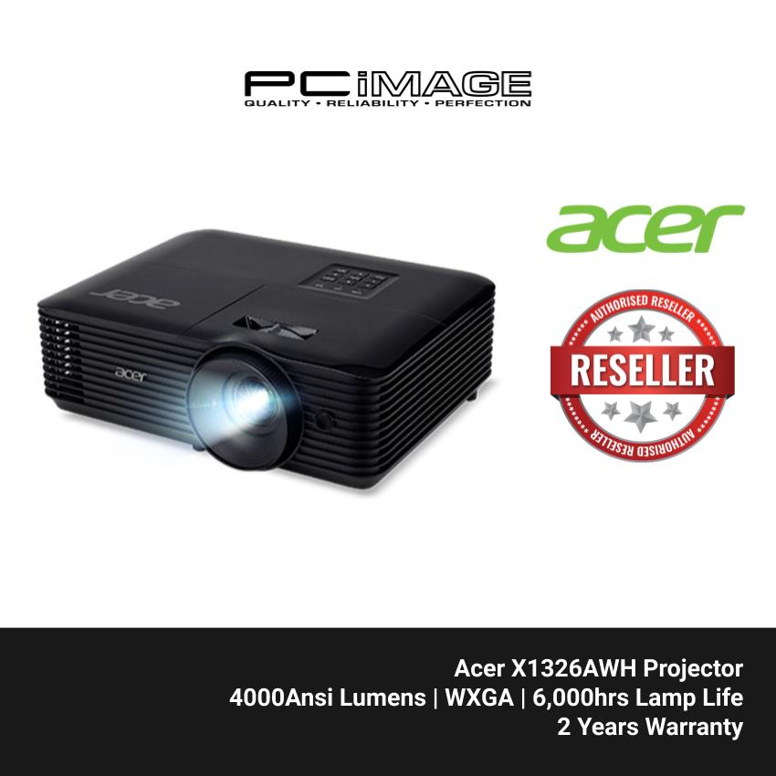 Acer Projector X1326AWH WXGA 4000 Lumens DLP Projector HDMI VGA Port