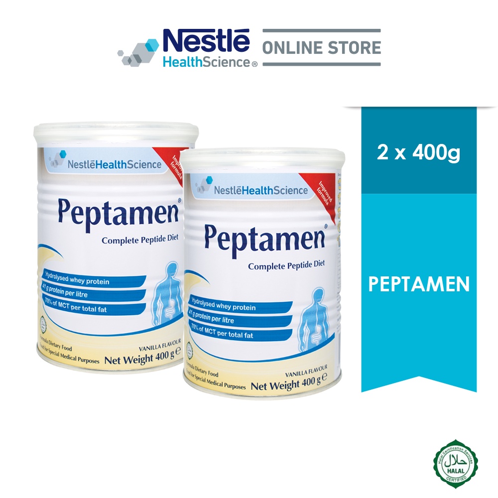 PEPTAMEN Powder Vanilla 400g X2 Shopee Malaysia