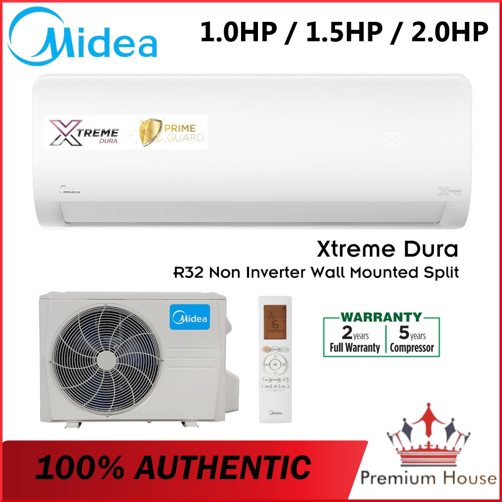 Ready Stock Midea Hp Hp Hp Ionizer Air Cond Msgd Crn