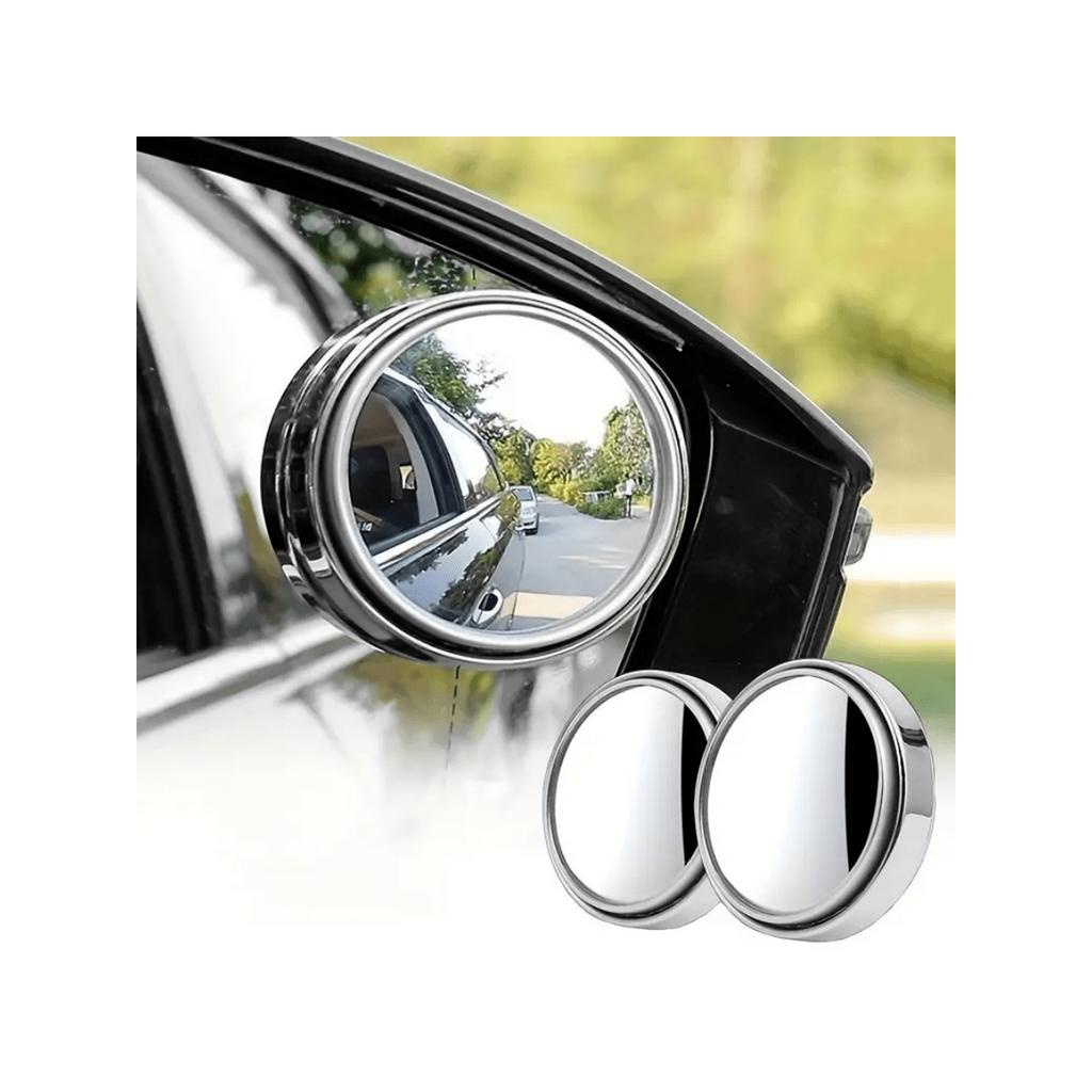 2pcs Blind Spot Car Mirrors 2 Inch Reusable Round HD Glass Convex 360