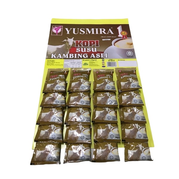 KOPI SUSU KAMBING ASLI YUSMIRA 20sachet 25gm Shopee Malaysia