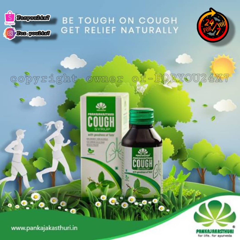 Pankajakasthuri Cough Syrup With Tulsi Ml Ready Stock In