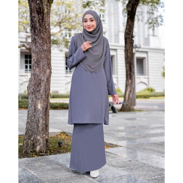 BAJU KURUNG PAHANG LAURA PLAIN IRONLESS TAK PERLU GOSOK Shopee Malaysia