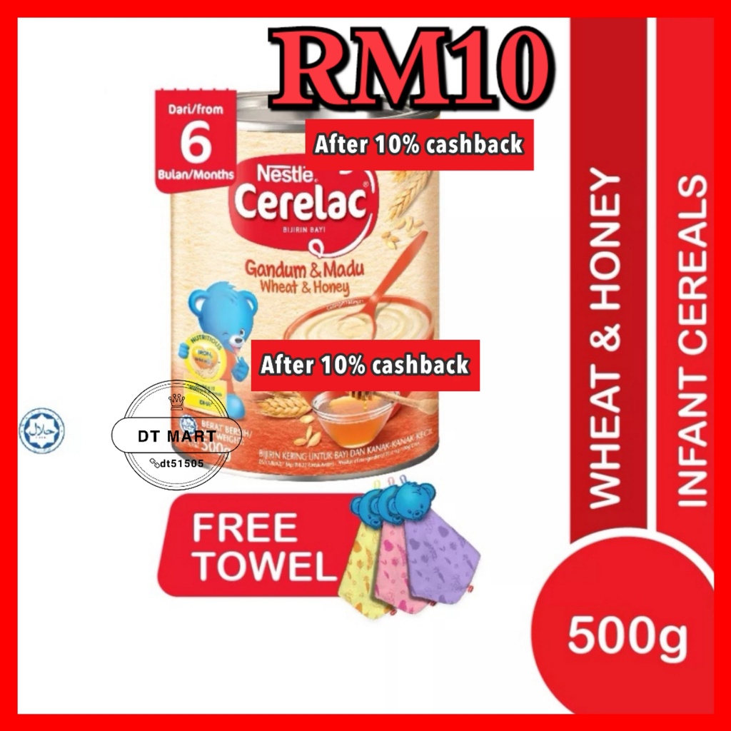 Nestle Cerelac Infant Cereals Wheat Honey 500g Shopee Malaysia