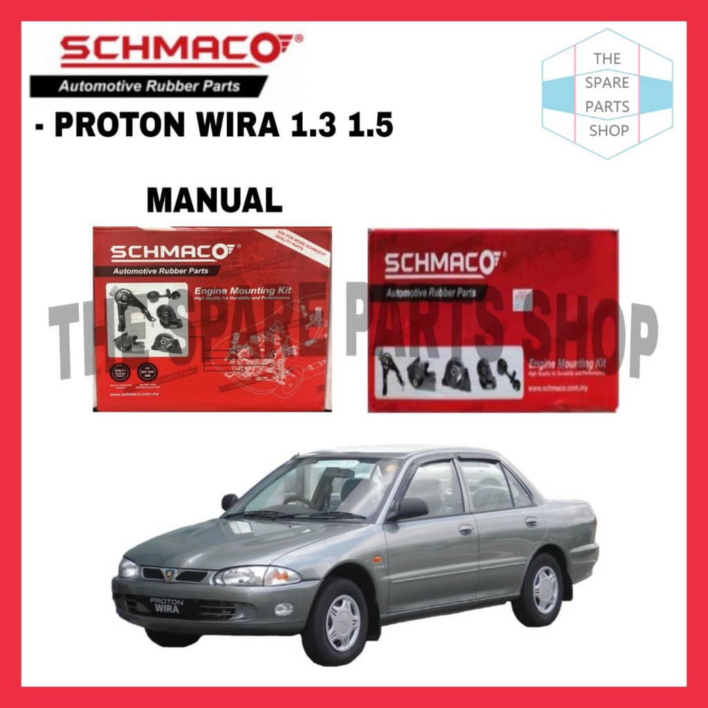 Proton Wira Manual Schmaco Engine Mounting Kit Set Pcs In