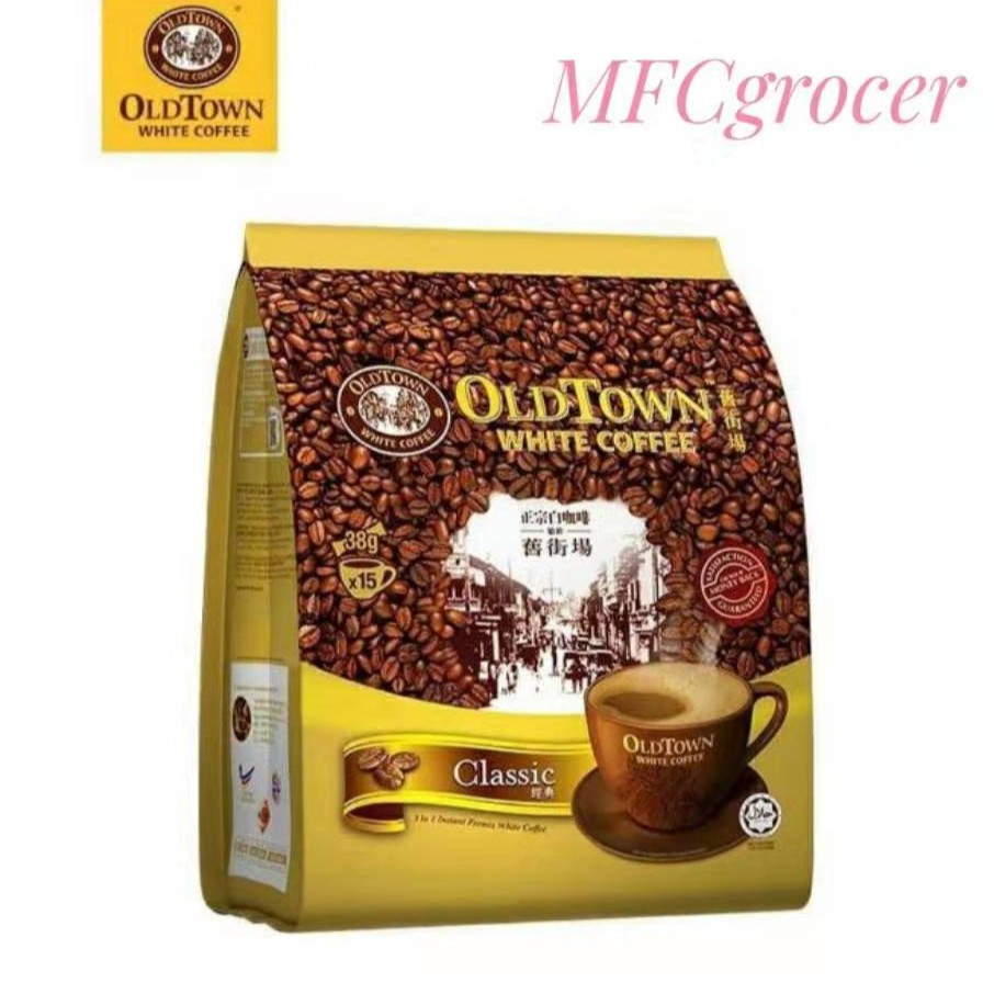 OLD TOWN 3 In 1 WHITE COFFEE CLASSIC KOPI KRIMER HAZELNUT LESS