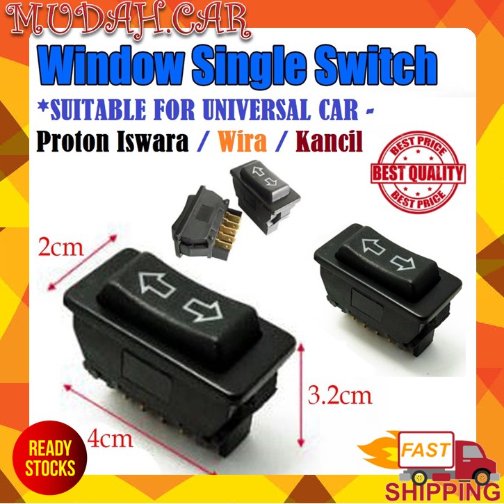 Proton Iswara Wira Kancil Power Window Single Sub Switch Up Down