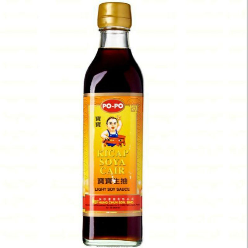 Popo Brand Light Soy Sauce Kicap Cair Ml Btl Shopee Malaysia