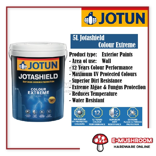 5L Jotun Paint Jotashield Extreme Exterior Shopee Malaysia