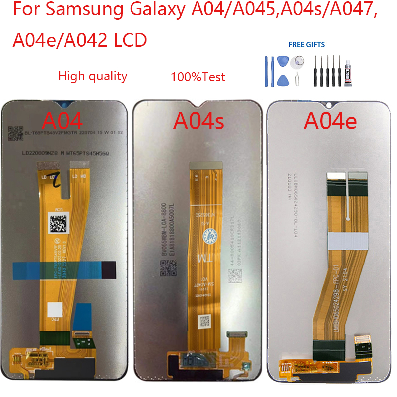 For Samsung Galaxy A04 A045 A04s A047 A04e A042 LCD Display Assembly