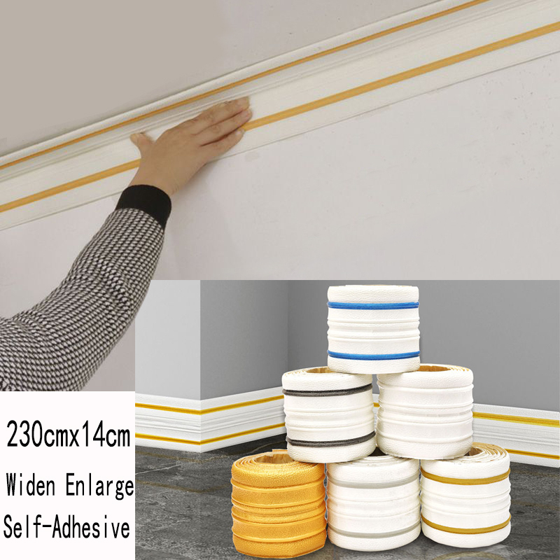 Oversize Cmx Cm Top Angle Line Foam Wall Edge Strip Stickers Folded