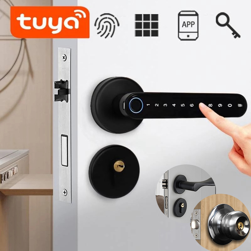 Tuya Biometric Fingerprint Smart Door Lock Password Electronic Digital