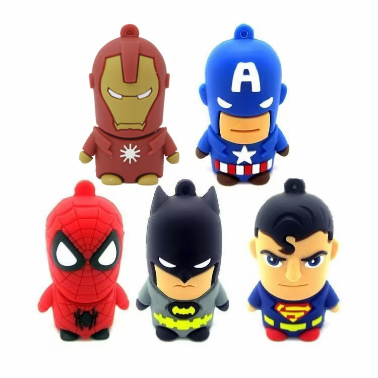 Marvel Series USB2 0 Cartoon Captain Batman Spider Man Superman Iron