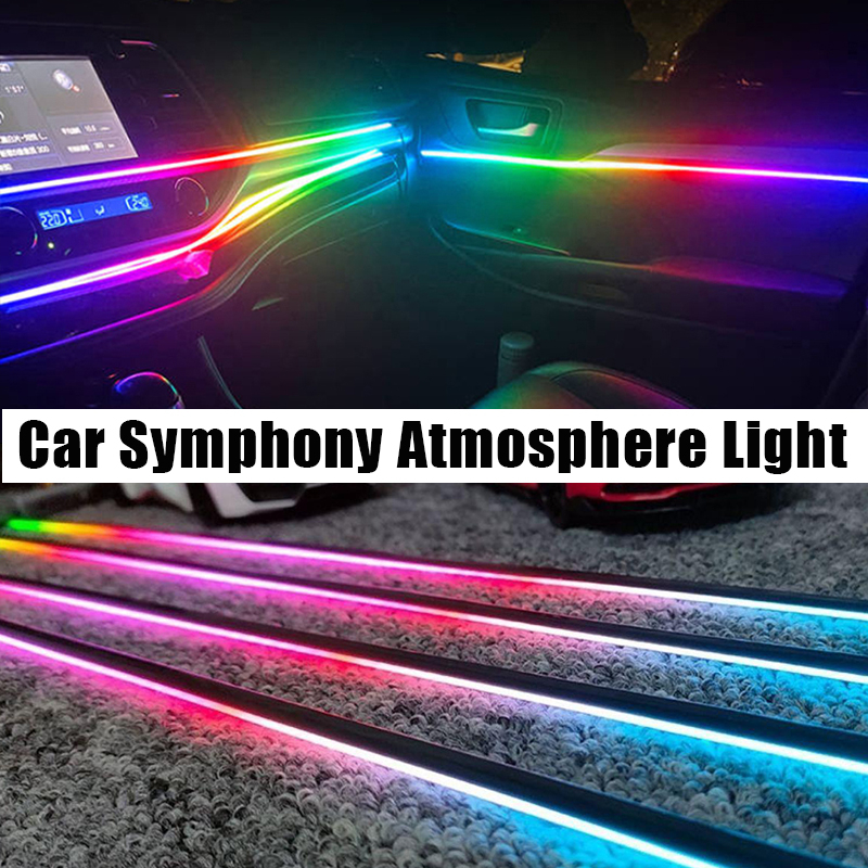 Ready Stock Universal Led Car Ambient Light RGB Dashboard Decoration