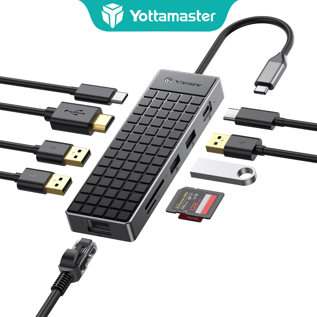 Yottamaster Usb Type C In Hub Usb C To K Hdmi Card Reader W Pd