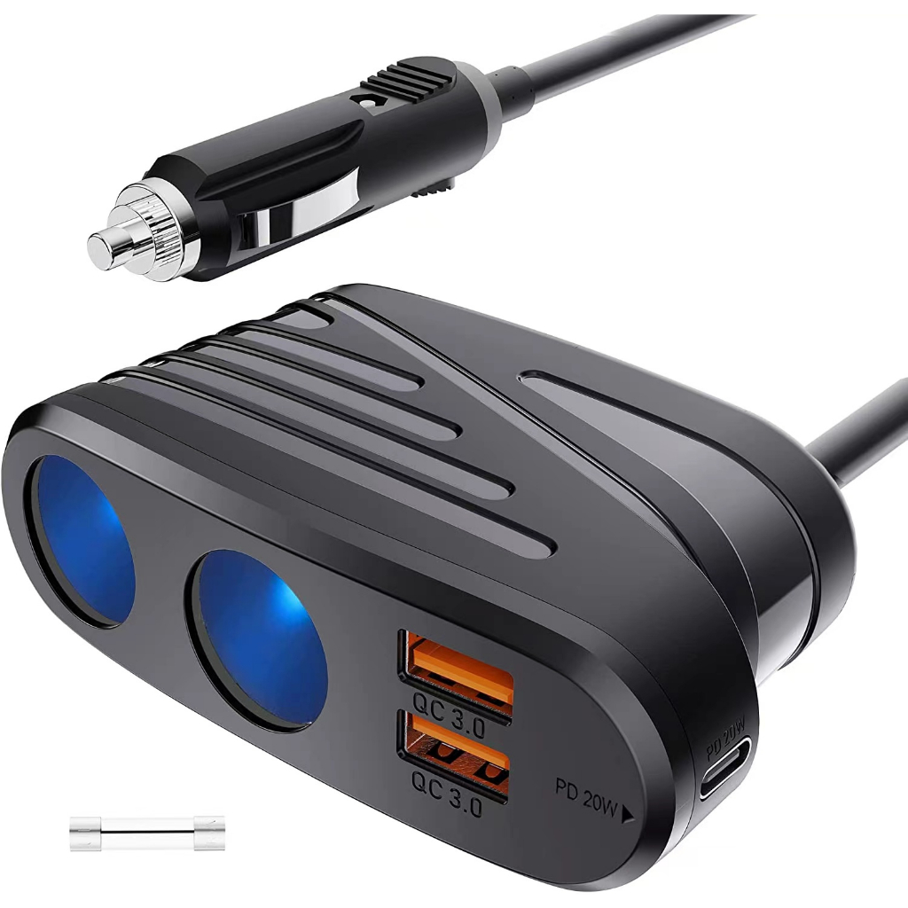 Pd W Car Charger Dual Qc Multifunction Car Charger Socket Power