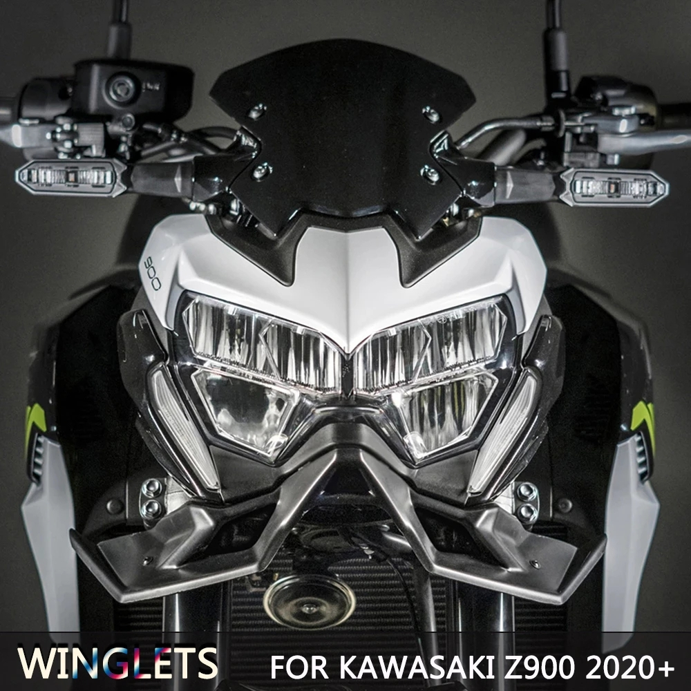 Carbon Fiber Motorcycle Z Naked Front Spoiler Winglet Aerodynamic