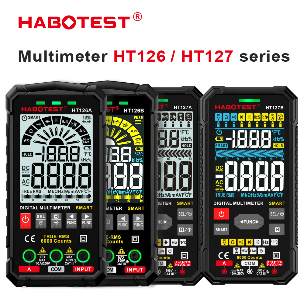 Habotest Ht Smart Multimeter V Ac Dc Voltage Detector Counts