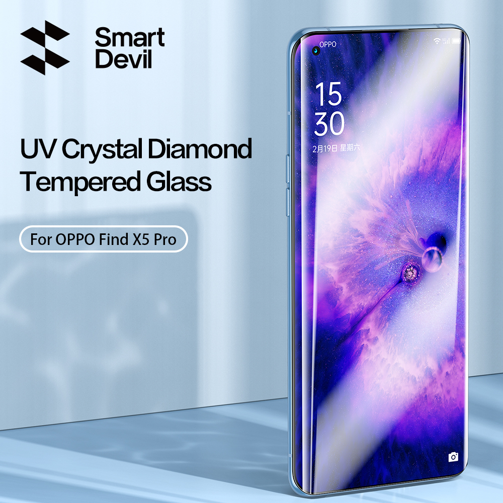 Smartdevil Uv Full Adhesive Tempered Glass For Oppo Find X Pro Full