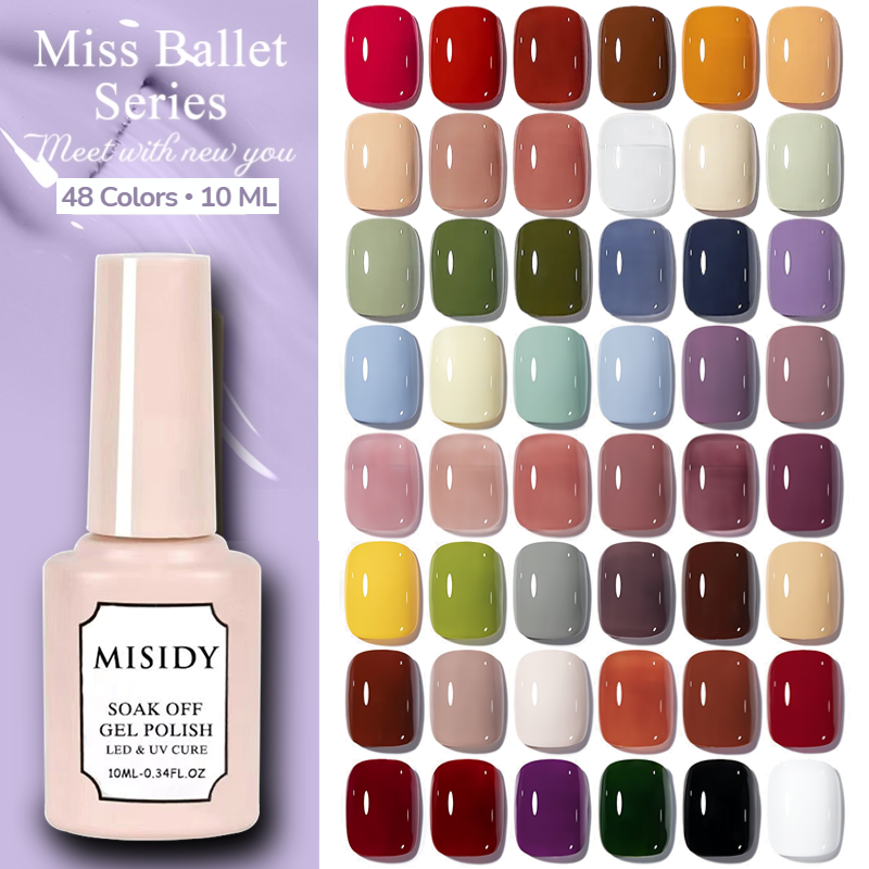 Misidy Colors Ml Pure Color Gel Nail Polish Soak Off Uv Led Nail