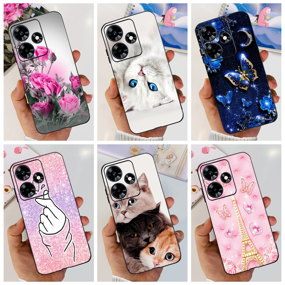 Infinix Hot 30 X6831 Hot 30 Play NFC X6835B Fashion Flower Cat