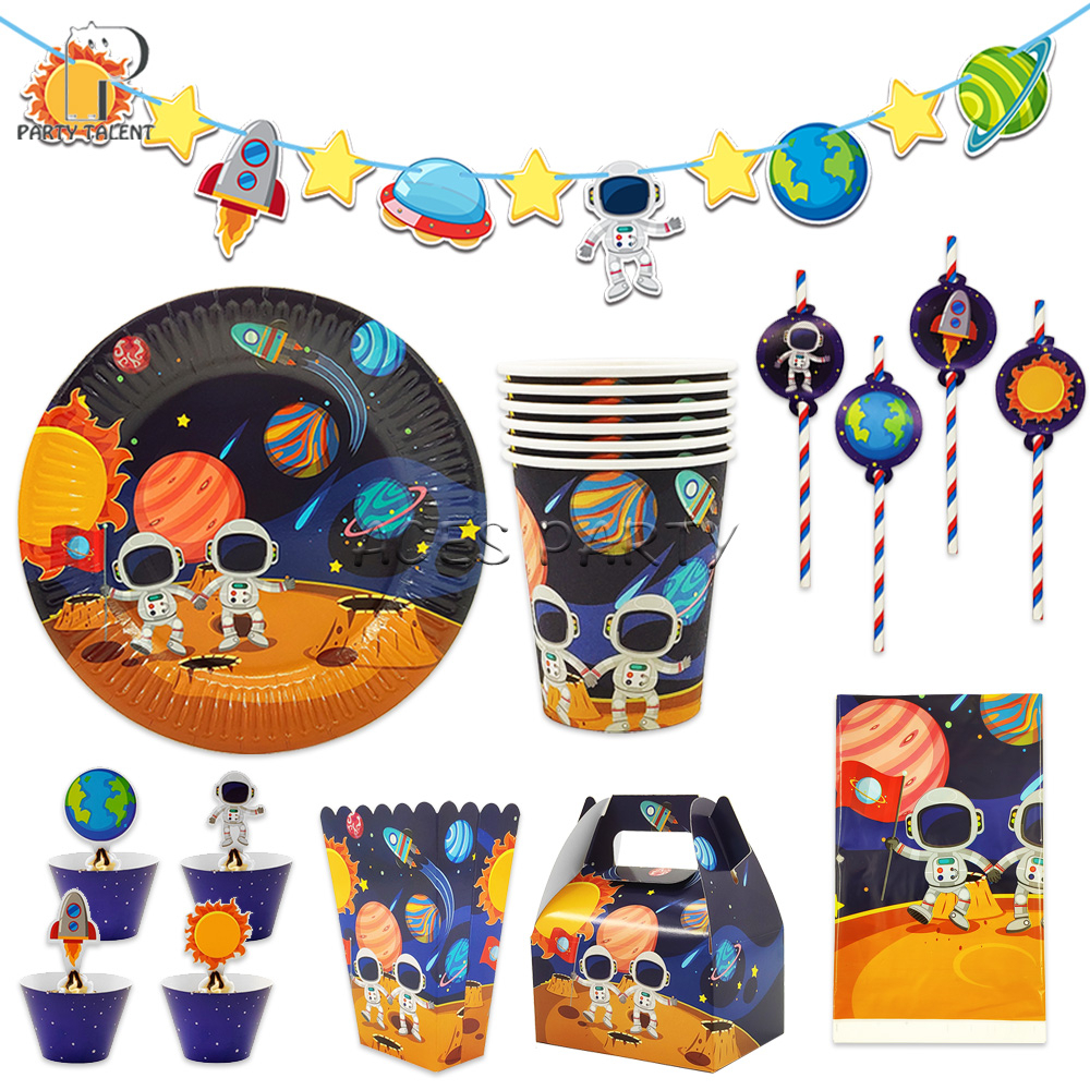 Astronaut Solar Alien Outer Space Theme Birthday Party Supplies Favor