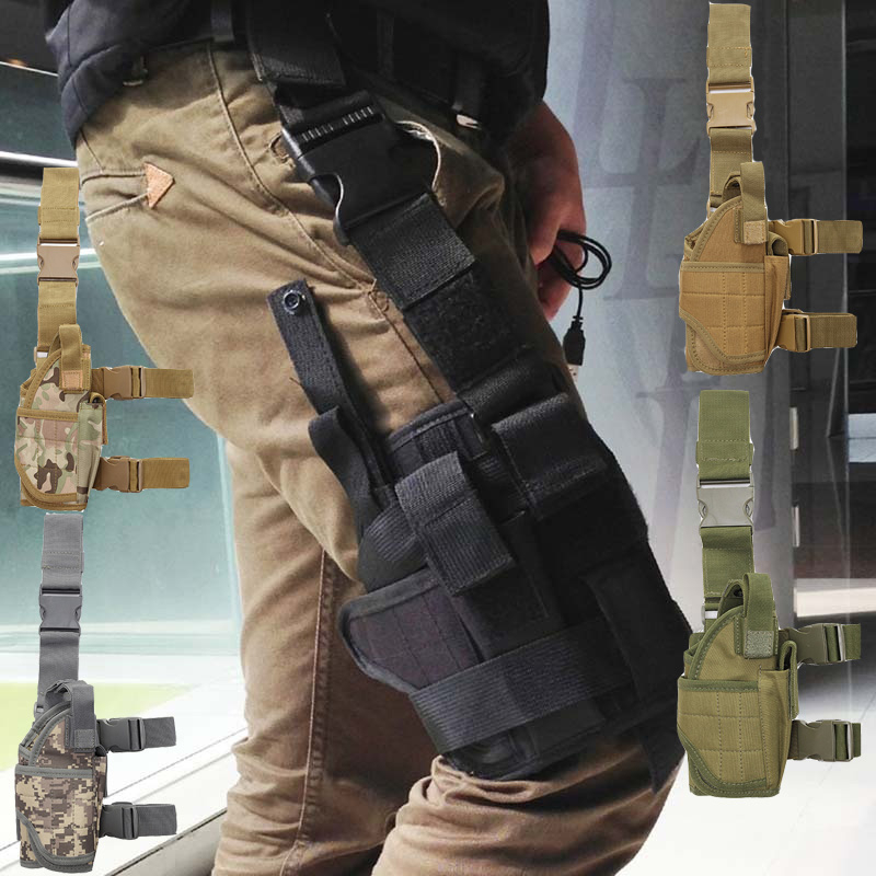 Wespo Universal Drop Leg Holster Right Handed Tactical Thigh Bag Waist