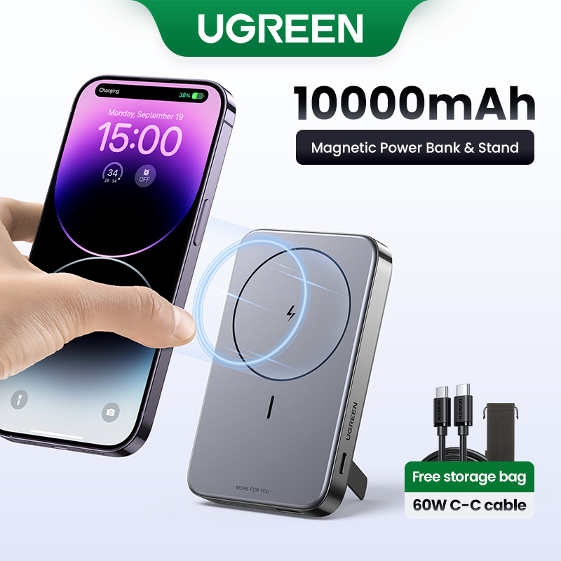 Ugreen Mah Pd W Fast Charging Powerbank With Magnetic Wireless