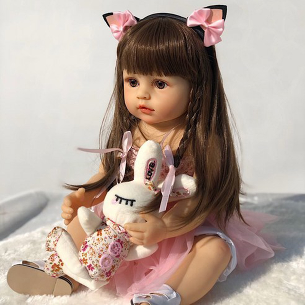 Silicone Doll 48cm 55cm Reborn Gift Baby Dolls Lifelike Newborn