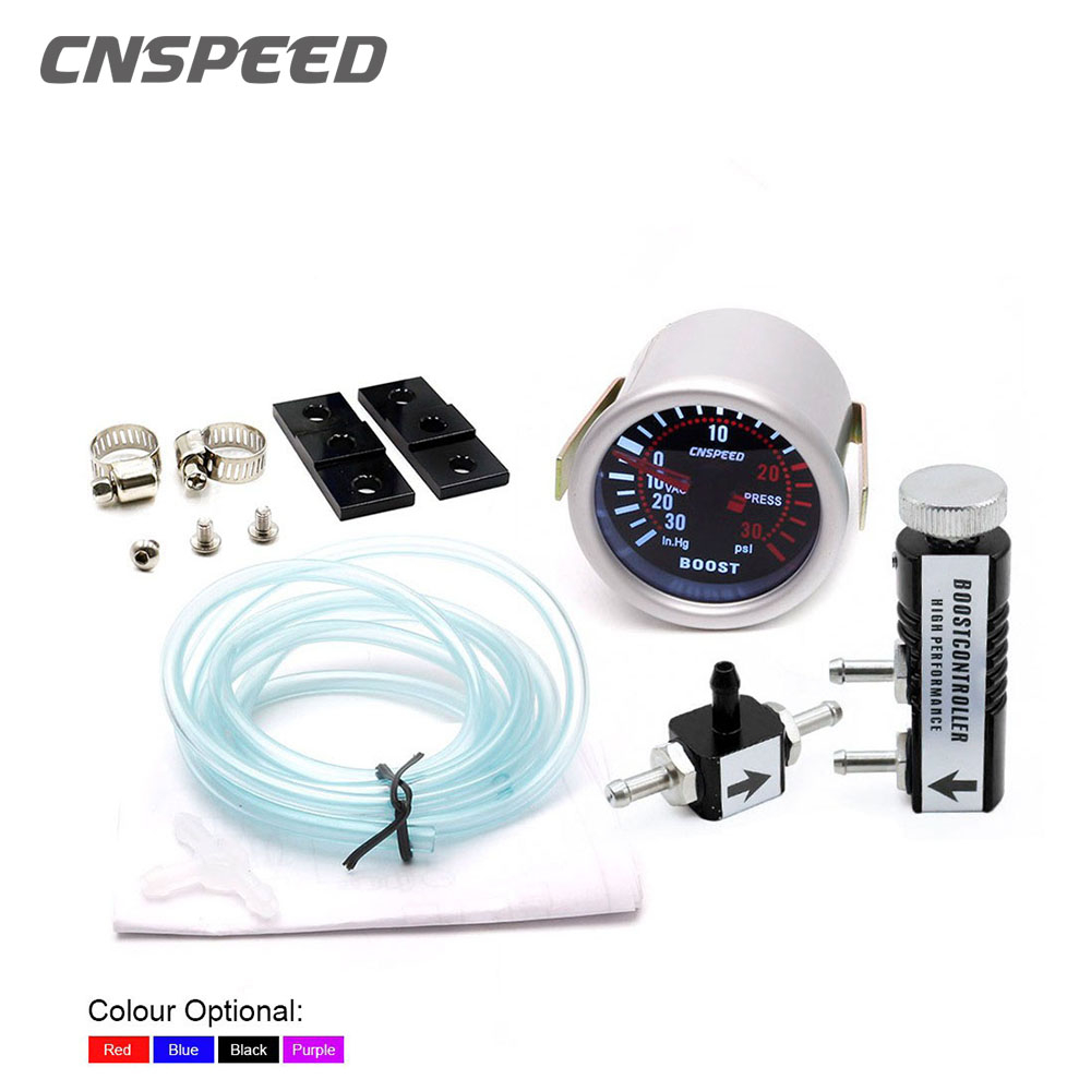 Cnspeed Mm Car Smoke Len Turbo Boost Gauge Psi In Hg With Auto