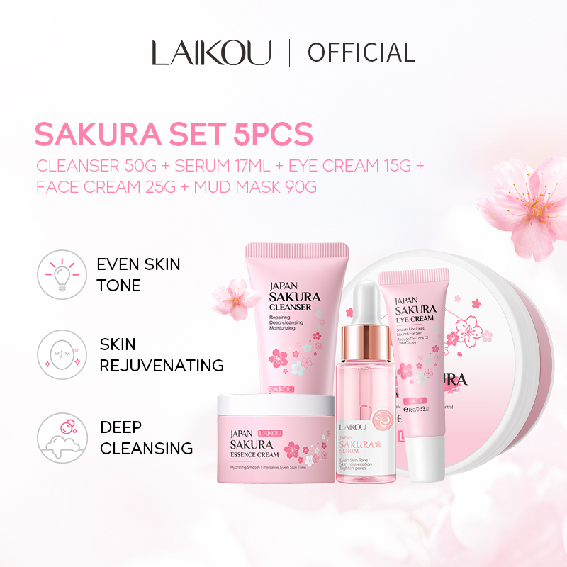 Laikou Japan Sakura Cleanser Cherry Blossoms Whitening Face Serum