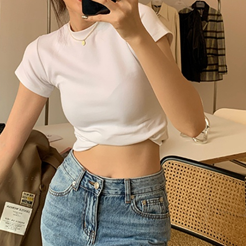 Comfortable Cotton Slim Fit Slimmer Look Short Sleeved Shopee