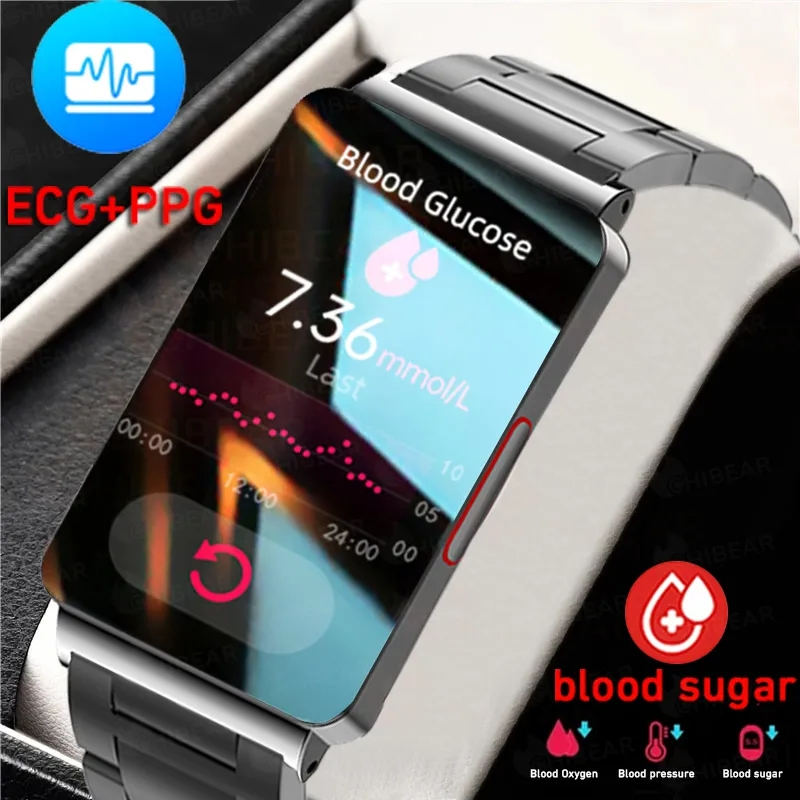 Painless Non Invasive Blood Sugar Smart Watch Men Laser Treatment