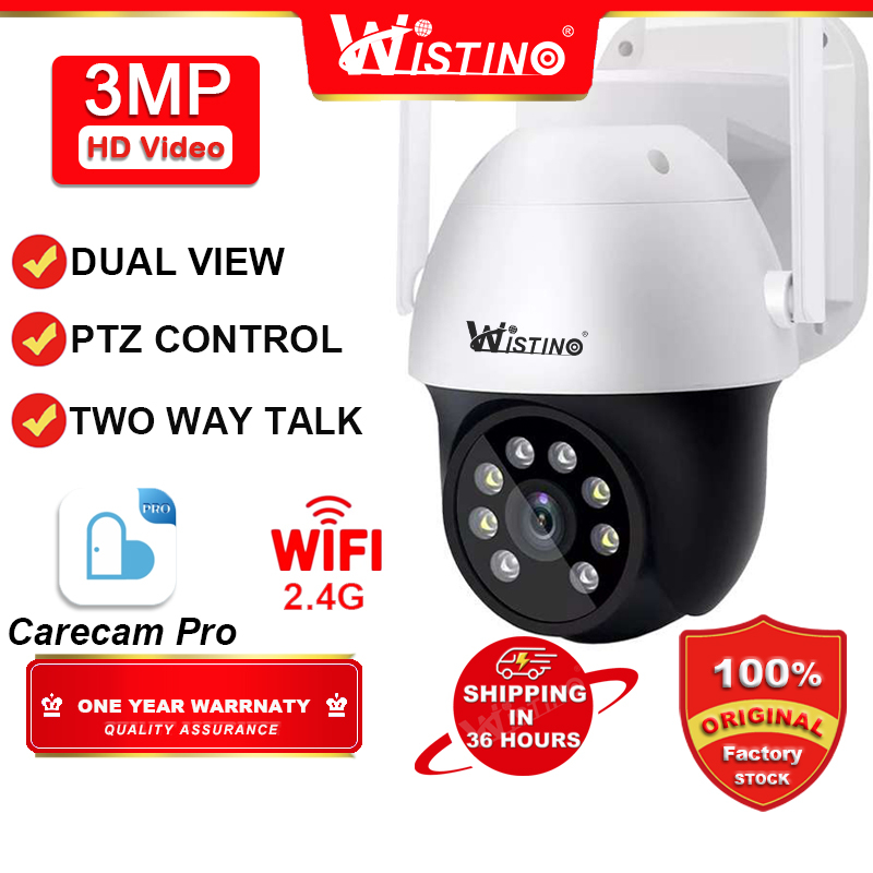 Wistino IP Camera WiFi HD 3MP CCTV Outdoor Waterproof Camera Wireless